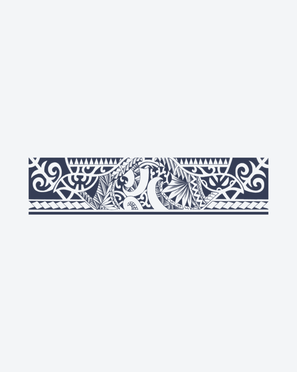 Tatouage temporaire Bracelet Polynésien Sacré 24x6cm - SimpleTatt
