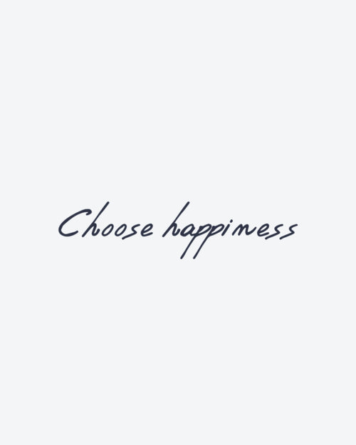 Tatouage temporaire Choose Happiness 5x5cm - SimpleTatt