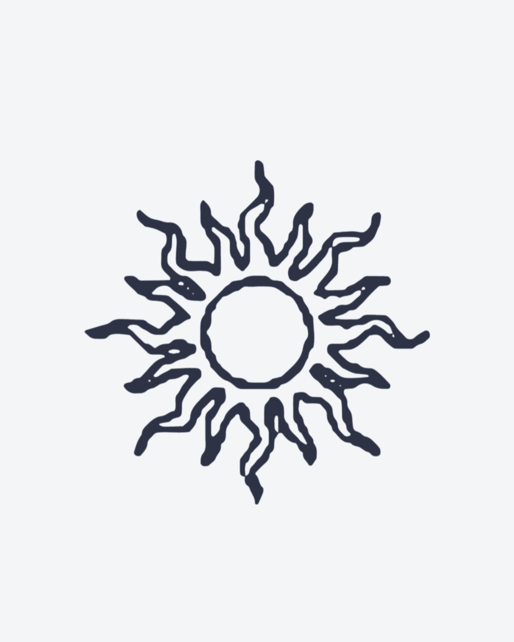 Tatouage temporaire Soleil de Feu 5x5cm - SimpleTatt
