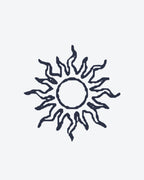 Tatouage temporaire Soleil de Feu 5x5cm - SimpleTatt