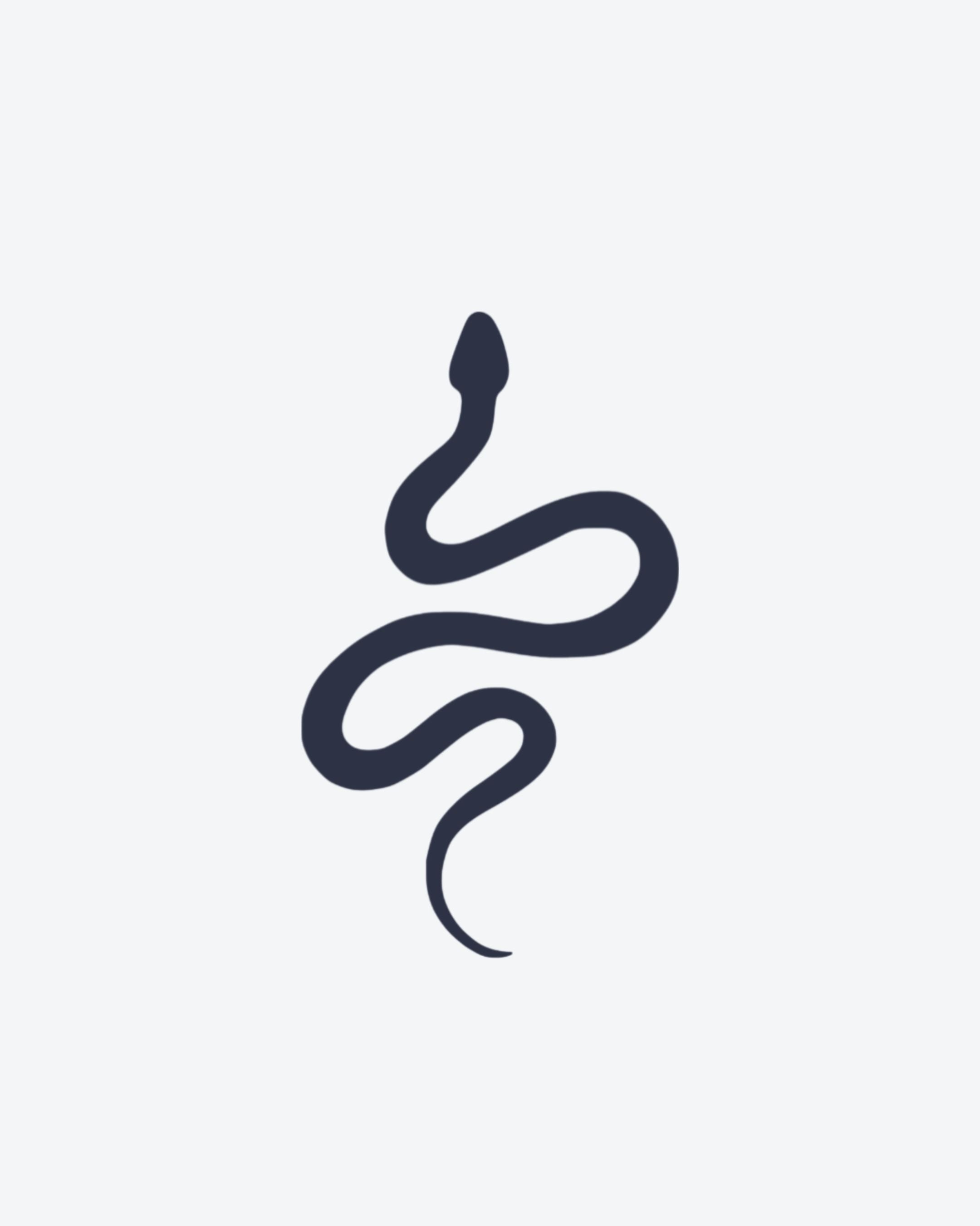 Tatouage temporaire Serpent Minimaliste 5x5cm - SimpleTatt