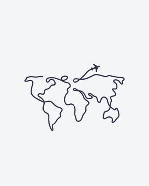 World Map Plane