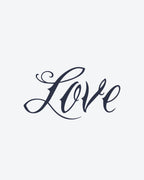 Tatouage temporaire Love Calligraphie 5x5cm - SimpleTatt