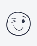 Tatouage temporaire Smiley Clin d’Œil 5x5cm - SimpleTatt