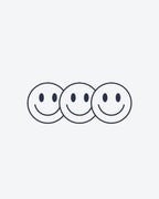 Tatouage temporaire Triple Smiley 5x5cm - SimpleTatt
