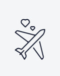 Tatouage temporaire Avion d'Amour 5x5cm - SimpleTatt