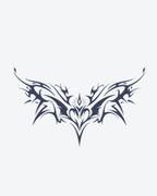 Tatouage temporaire Ailes Tribales 11x18cm - SimpleTatt