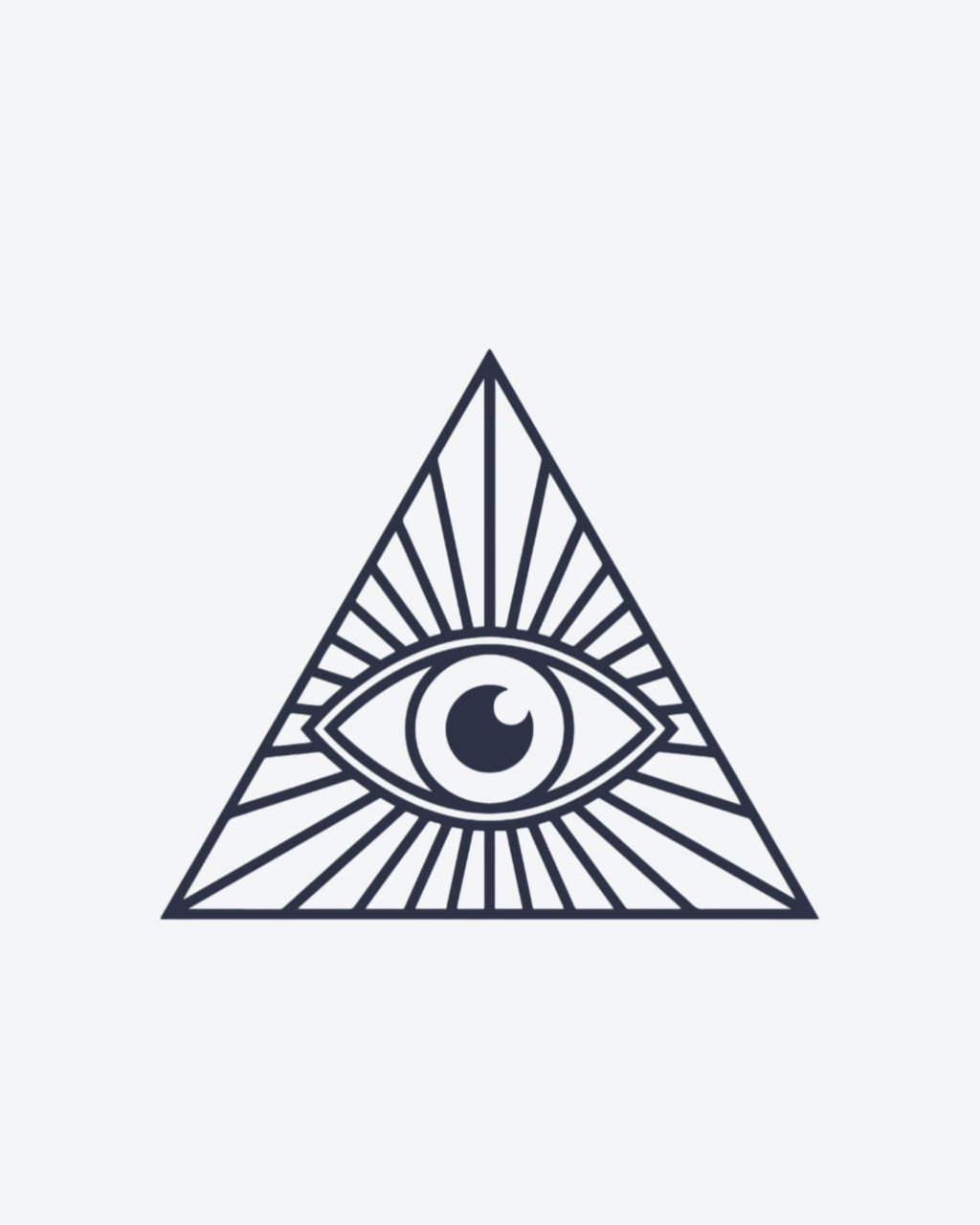Tatouage temporaire Triangle Œil Illuminati 5x5cm - SimpleTatt