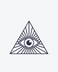 Tatouage temporaire Triangle Œil Illuminati 5x5cm - SimpleTatt