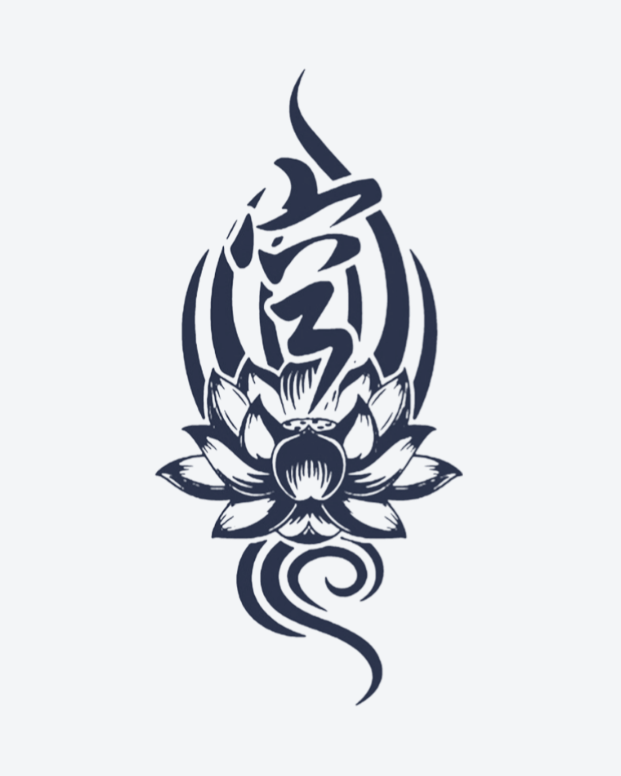 Tatouage temporaire Lotus Sacré 11x18cm - SimpleTatt