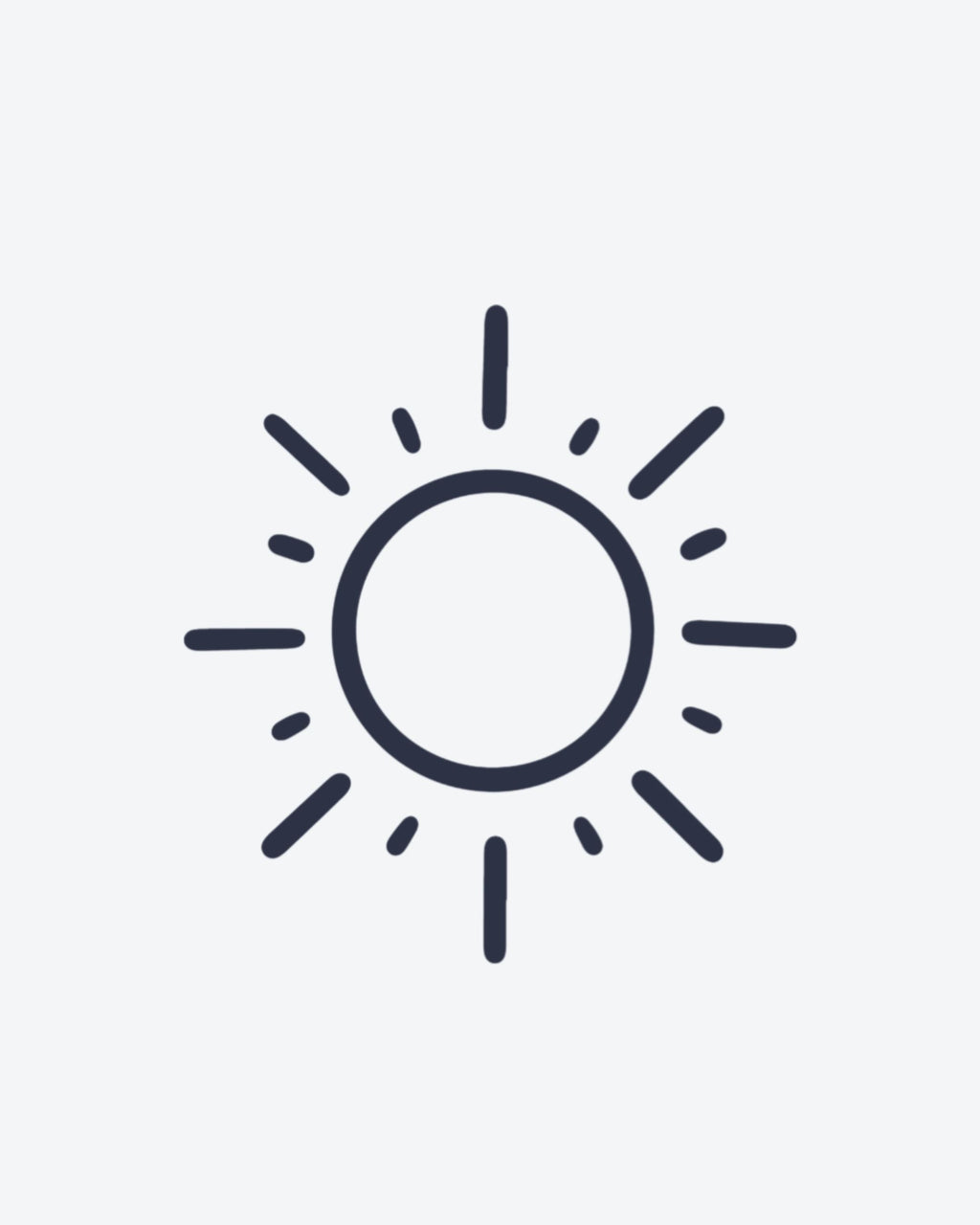 Tatouage temporaire Soleil Simple 5x5cm - SimpleTatt