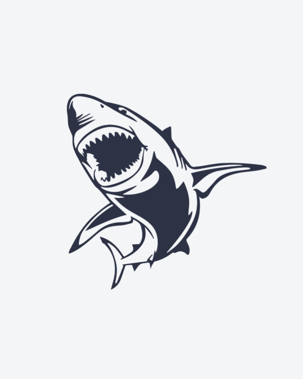 Tatouage temporaire Requin Bondissant 5x5cm - SimpleTatt