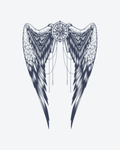 Tatouage temporaire Ailes du Temps 11x18cm - SimpleTatt