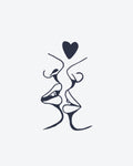 Tatouage temporaire Baiser d’Amour 5x5cm - SimpleTatt