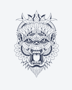 Tatouage temporaire Rugissement Royal 11x18cm - SimpleTatt