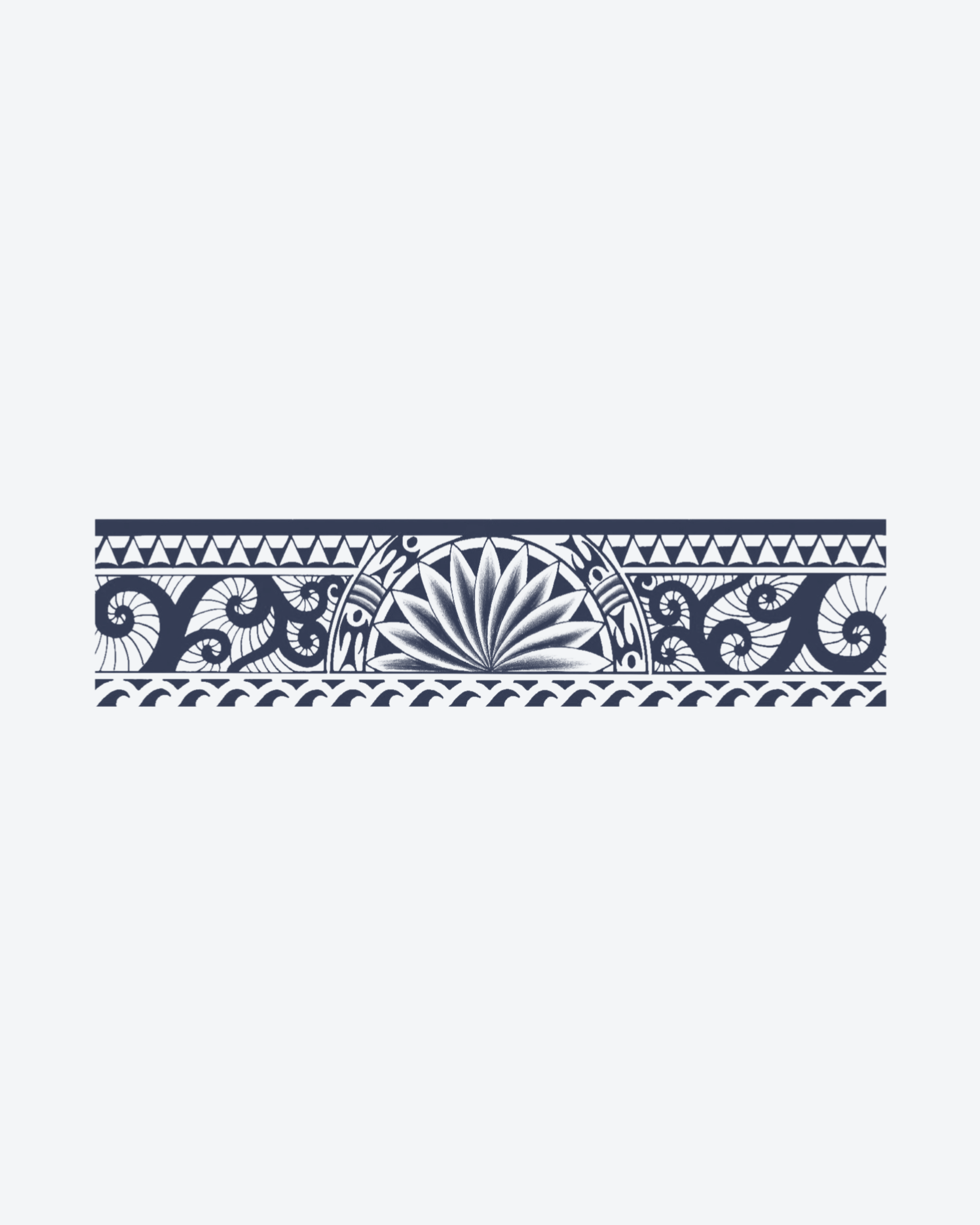 Tatouage temporaire Bracelet Soleil Levant 24x6cm - SimpleTatt