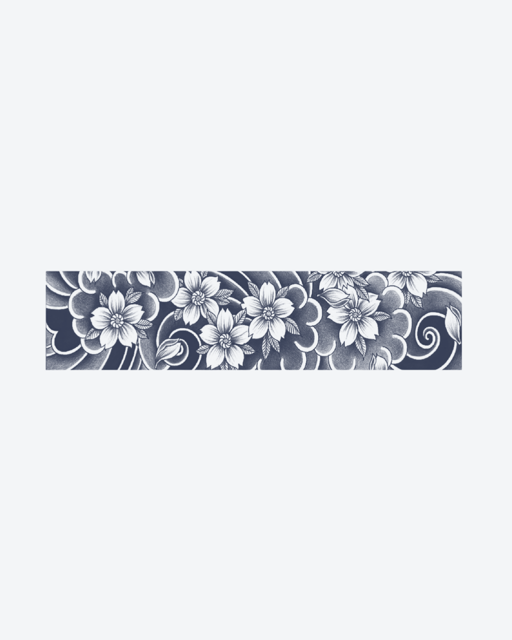 Tatouage temporaire Bracelet Fleurs Gravées 24x6cm - SimpleTatt