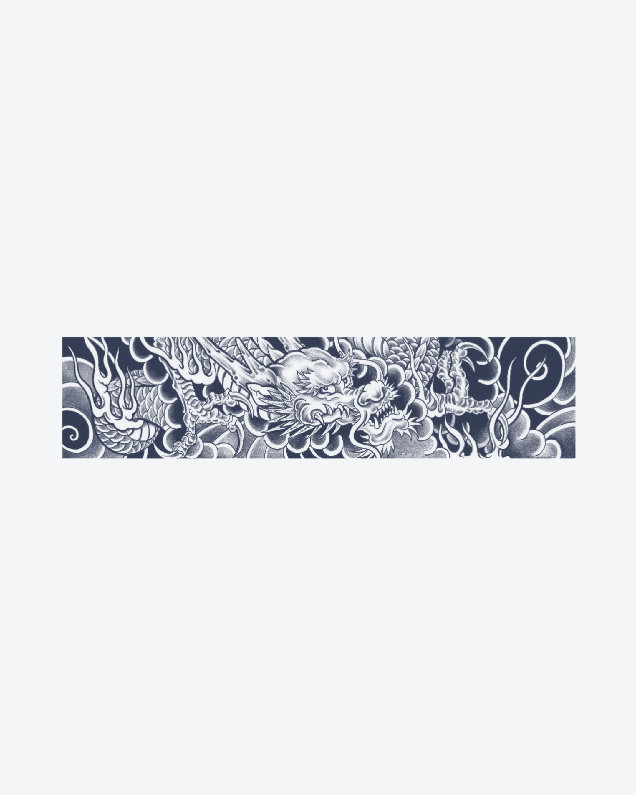 Tatouage temporaire Bracelet Dragon Céleste 24x6cm - SimpleTatt