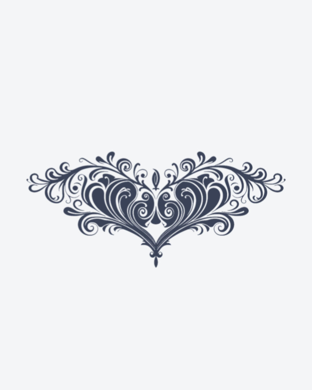 Tatouage temporaire Ornement Majestueux 18x11cm - SimpleTatt