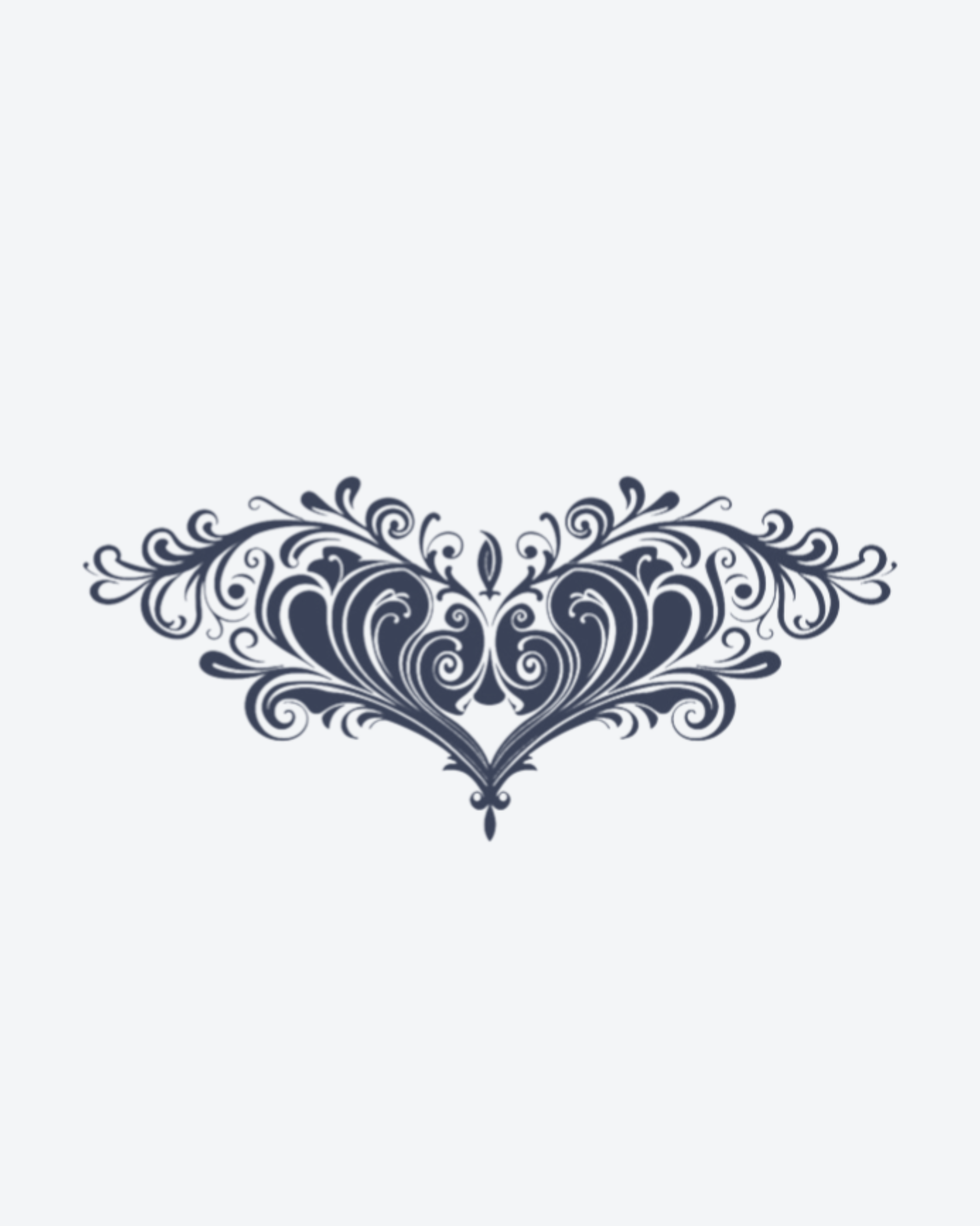 Tatouage temporaire Ornement Majestueux 18x11cm - SimpleTatt