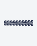 Tatouage temporaire Bracelet Vagues Simples 11x18cm - SimpleTatt