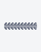 Tatouage temporaire Bracelet Vagues Simples 11x18cm - SimpleTatt