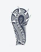 Tatouage temporaire Courbe Ancestrale 11x18cm - SimpleTatt