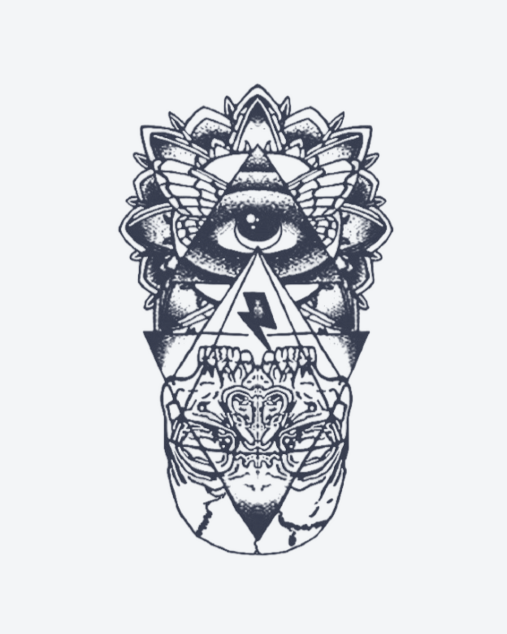 Tatouage temporaire Regard Sauvage 11x18cm - SimpleTatt