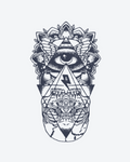 Tatouage temporaire Regard Sauvage 11x18cm - SimpleTatt