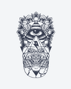 Tatouage temporaire Regard Sauvage 11x18cm - SimpleTatt