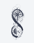 Tatouage temporaire Infini Lunaire 12x19cm - SimpleTatt