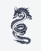 Tatouage temporaire Dragon Sombre 13x20cm - SimpleTatt