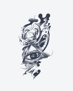 Tatouage temporaire Vision Interdite 11x18cm - SimpleTatt