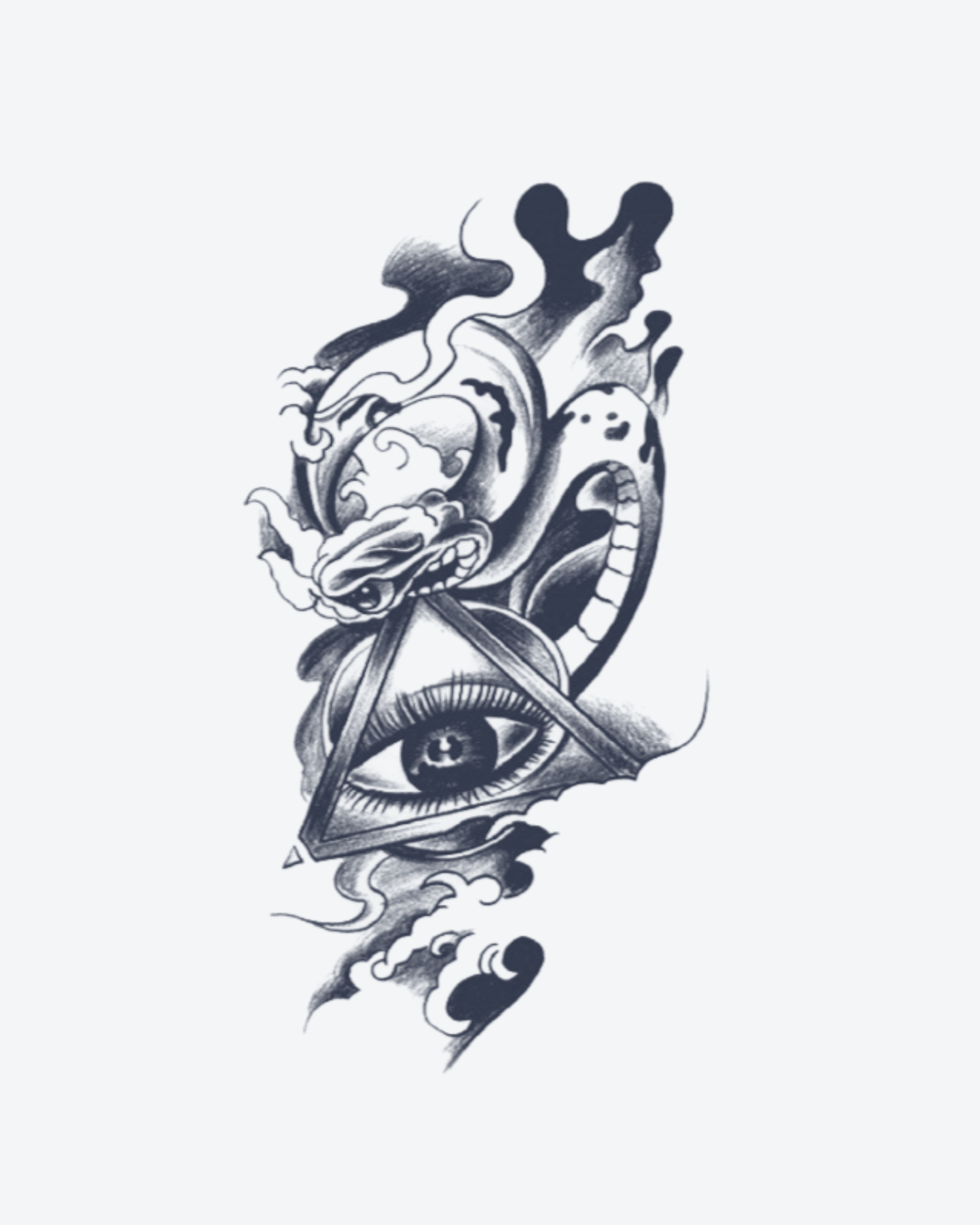 Tatouage temporaire Vision Interdite 11x18cm - SimpleTatt