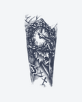 Tatouage temporaire Horloge Maudite 11x18cm - SimpleTatt
