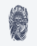 Tatouage temporaire Guerrier Indien 11x18cm - SimpleTatt