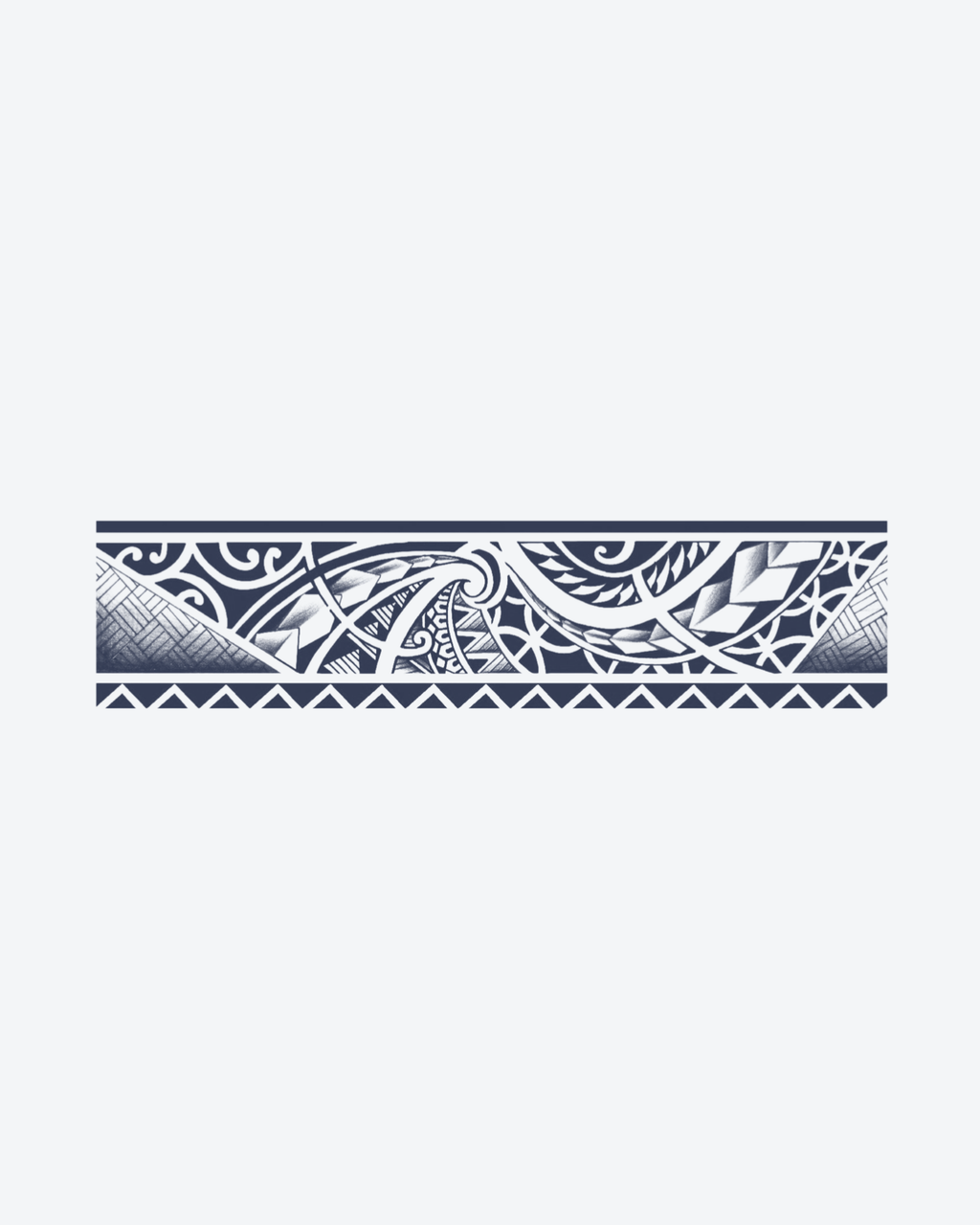 Tatouage temporaire Bracelet Guerrier Tribal 24x6cm - SimpleTatt
