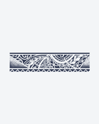 Tatouage temporaire Bracelet Guerrier Tribal 24x6cm - SimpleTatt