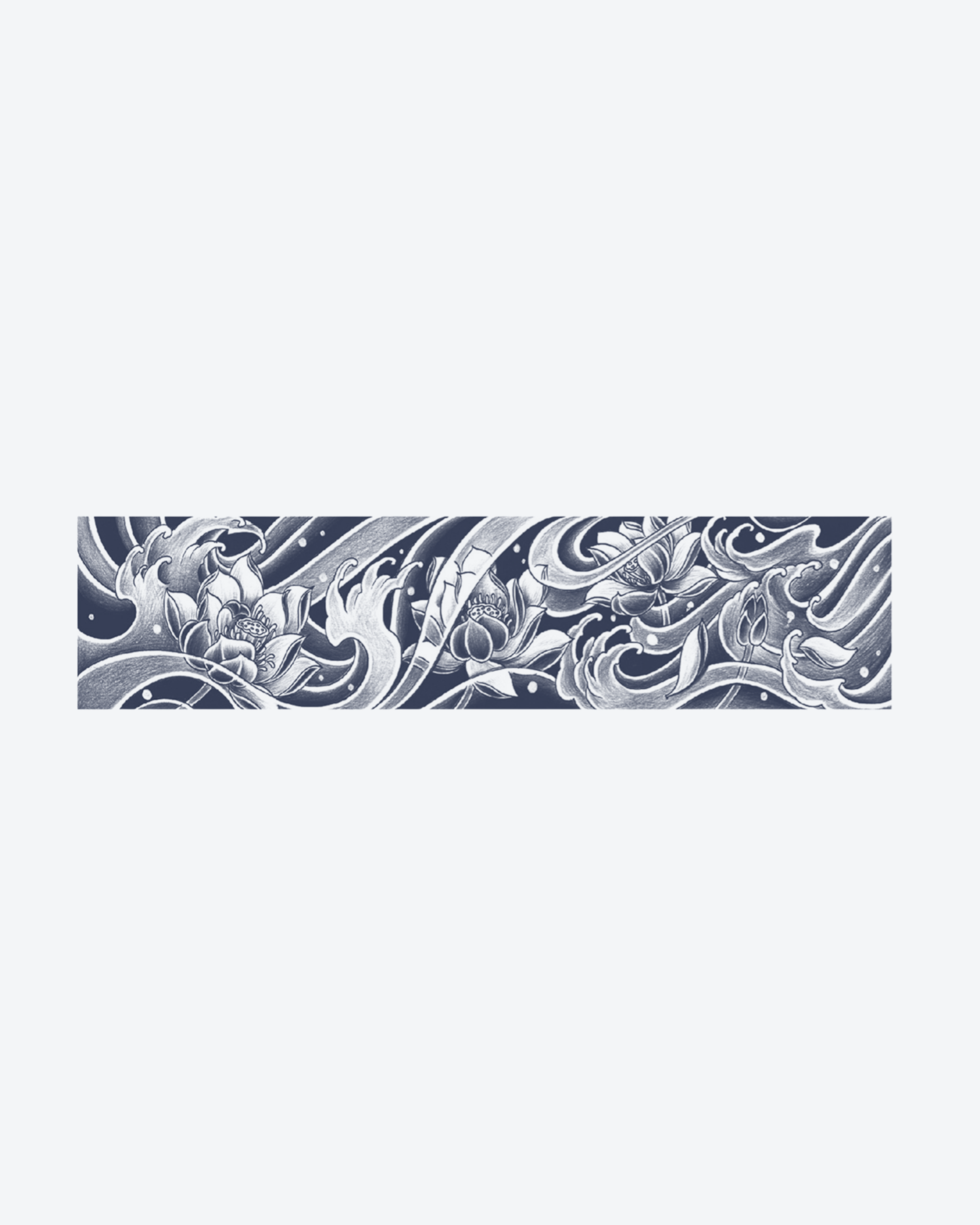 Tatouage temporaire Bracelet Océanique 24x6cm - SimpleTatt
