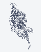 Lion Rugissant