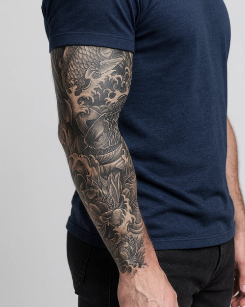 Tatouage temporaire Écume Éternelle 17x48cm - SimpleTatt