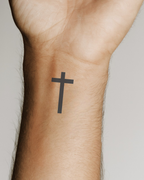 Tatouage temporaire Croix simple 4x5cm - SimpleTatt