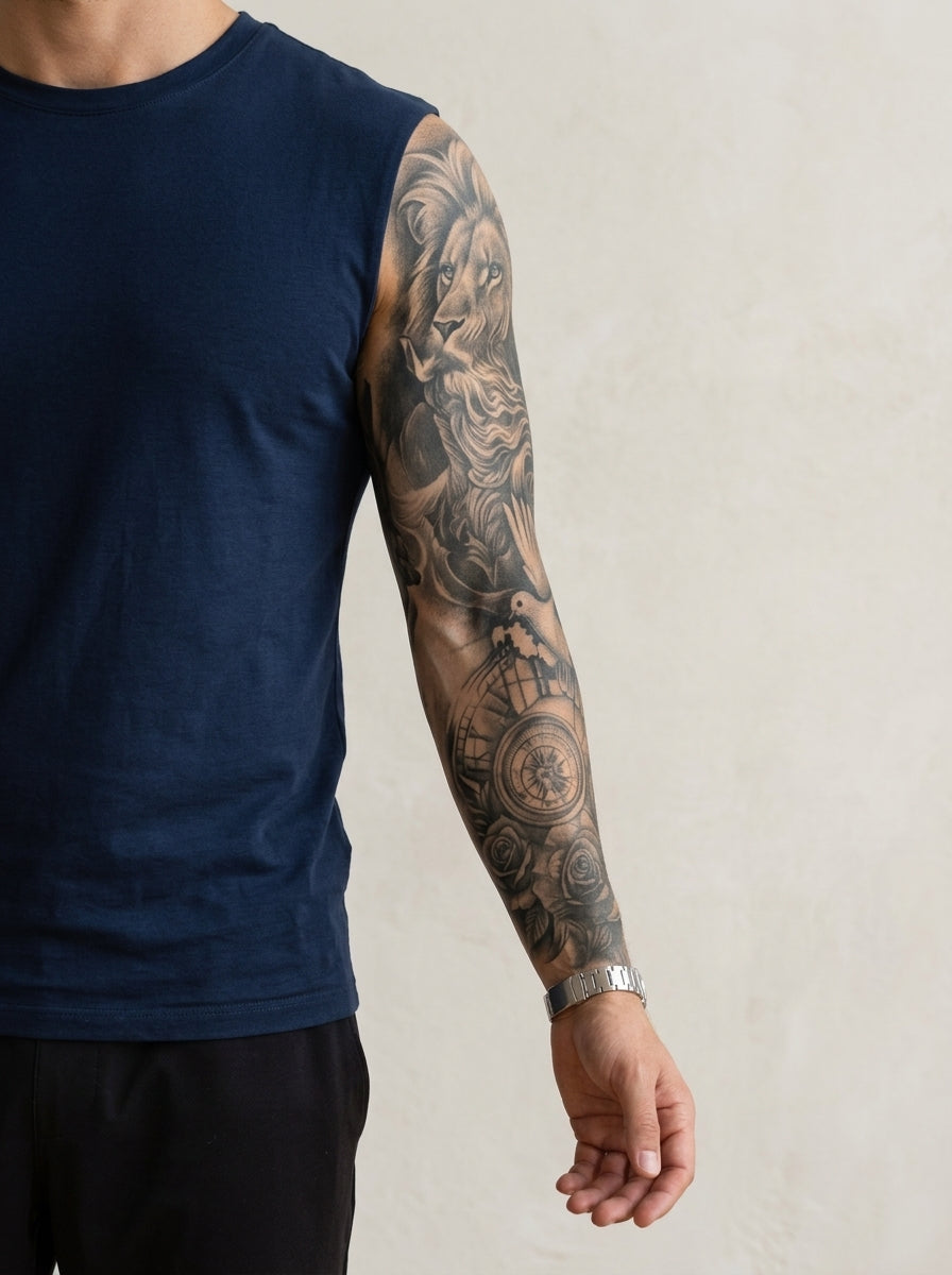 Tatouage Souffle divin appliqué sur bras