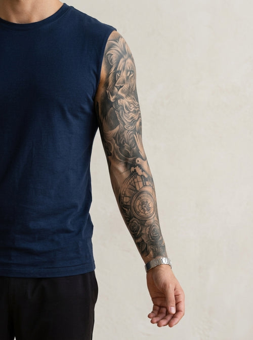 Tatouage Souffle divin appliqué sur bras