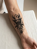 Tatouage Phénix Céleste appliqué sur avant-bras