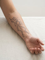 Tatouage Foudre Céleste appliqué sur avant-bras