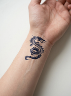 Tatouage Dragon Oriental appliqué sur poignet