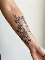 Tatouage Lion Noble appliqué sur avant-bras