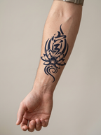 Tatouage Lotus Sacré appliqué sur avant-bras