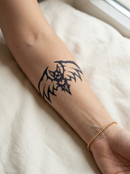 Tatouage Chauve-Souris Démoniaque appliqué sur avant-bras